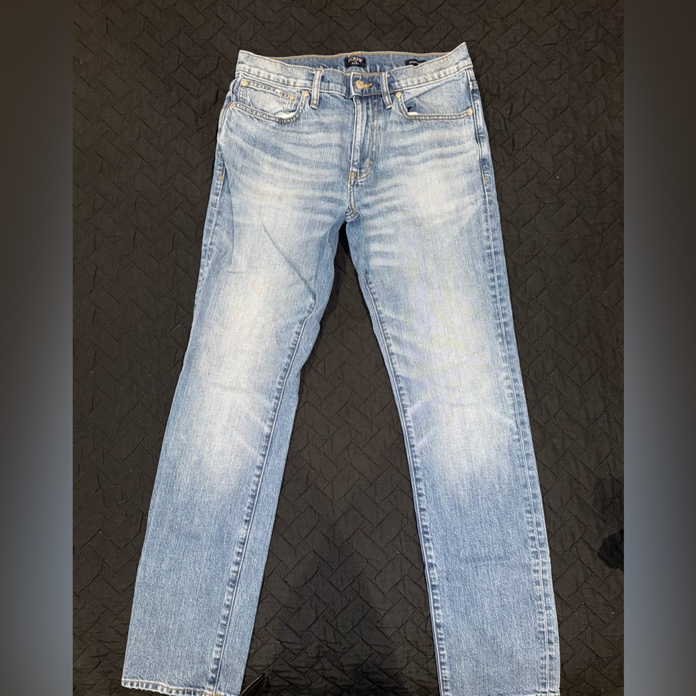 J Crew Factory Straight-fit JeanSize 30 32 Light Washed Blue